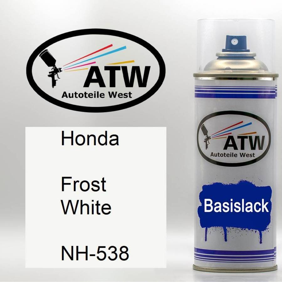 Honda, Frost White, NH-538: 400ml Sprühdose, von ATW Autoteile West.